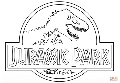 Jurassic Park Logo coloring page | Free Printable Coloring Pages