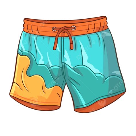 Swim Trunk Clipart The Image Is Of Cartoon Swim Trunks Vector, Swim Trunk, Clipart, Cartoon PNG ...