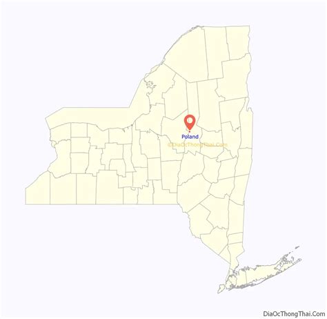 Map of Poland village, New York