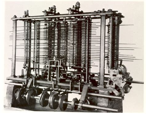 Conceptual drawing of Charles Babbage’s analytical machine, first described as a successor to ...