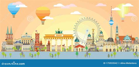 Colorful Berlin Map Cartoon Vector | CartoonDealer.com #130784653