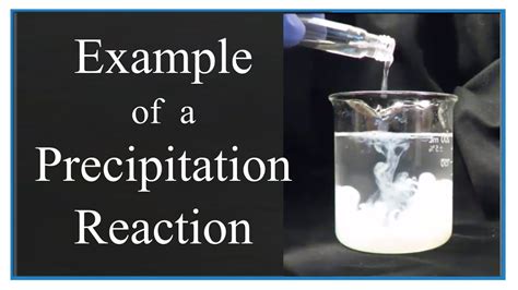 Precipitation Reaction Examples Chemistry