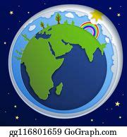 900+ Eco Concept Illustration Of Earth World Map Cartoon | Royalty Free - GoGraph