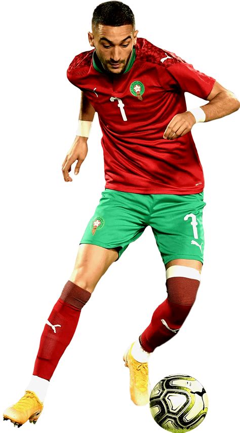 Hakim Ziyech Morocco football render - FootyRenders