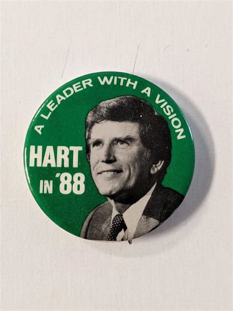 Gary Hart 1988 Presidential Campaign Pin | EstateSales.org