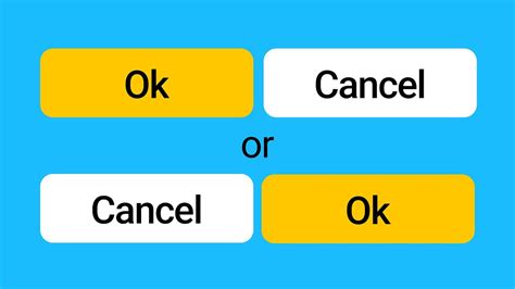 OK-Cancel or Cancel-OK? Should cancel be on left or right? - YouTube