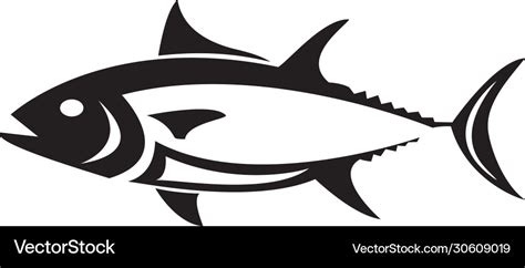 Creative tuna fish logo Royalty Free Vector Image