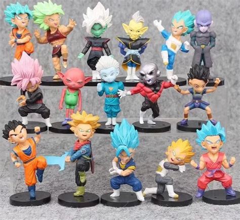 16PCS /Set DragonBall Dragon Ball Torankusu Son Goku PVC Figure Toy Gift-in Action & Toy Figures ...