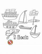 Free Boat Coloring Pages — Stevie Doodles sketch template