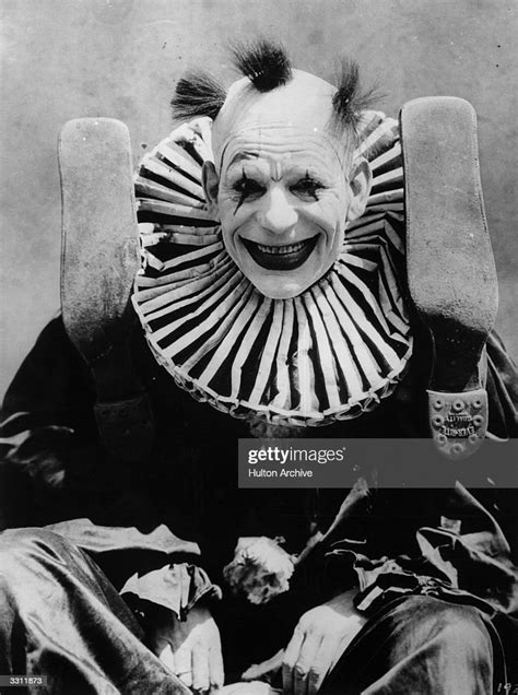 American actor Lon Chaney dressed as a clown for his role in the film... News Photo - Getty Images