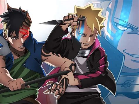 Download Intense showdown between Boruto and Kawaki Wallpaper | Wallpapers.com