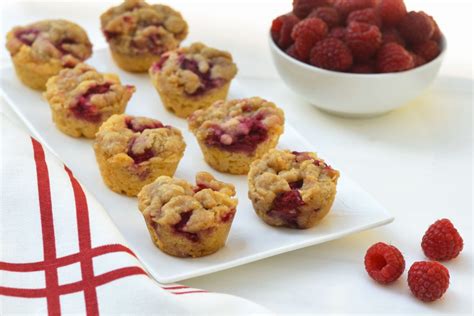 Raspberry Crumble Mini Muffins - Aurora Satler