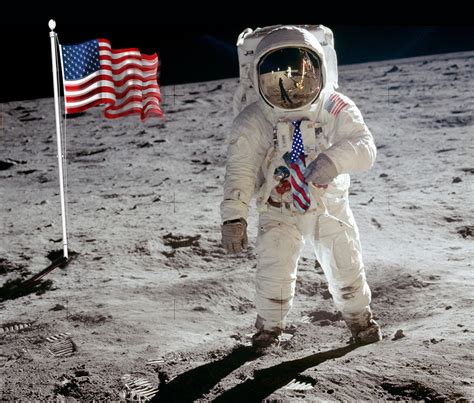 Apollo 11 Buzz Aldrin's American Flag Necktie On The Moon