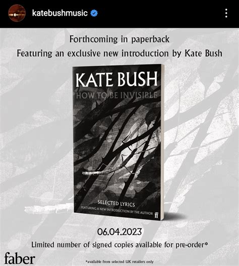 New Instagram post on Kate's account : r/katebush