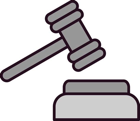 Gavel Vector Icon 19569880 Vector Art at Vecteezy