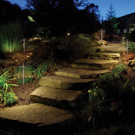 VOLT Landscape Lighting 9-piece Path & Area Light Brass LED Starter Kit