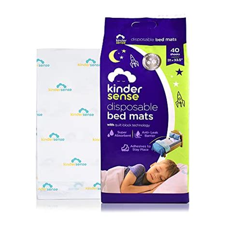 Kindersense® Disposable Bed Pads for Potty Training (20 Pads) - Bedwetting Mat & Mattress ...