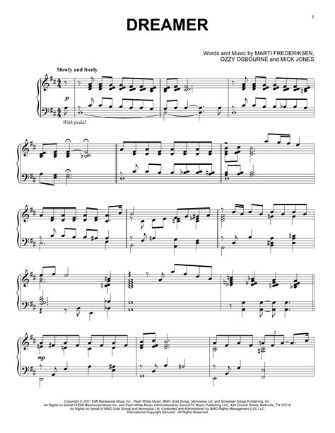 Dreamer | Sheet Music Direct