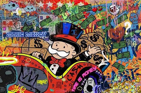 Monopoly Street Art Graffiti Poster – Aesthetic Wall Decor