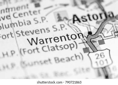 Warrenton Oregon Usa On Map Stock Photo (Edit Now) 790721863