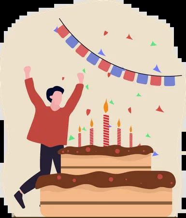 Best Birthday Surprise Illustration download in PNG & Vector format