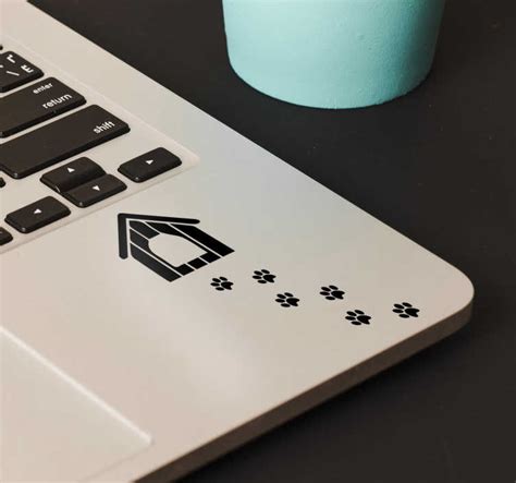 Dog Paw Prints Laptop Sticker - TenStickers