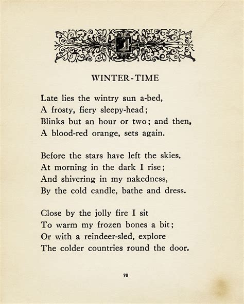 Winter-Time ~ Free Vintage Poem and Clip Art | Winter poems, Old fashioned words, Words