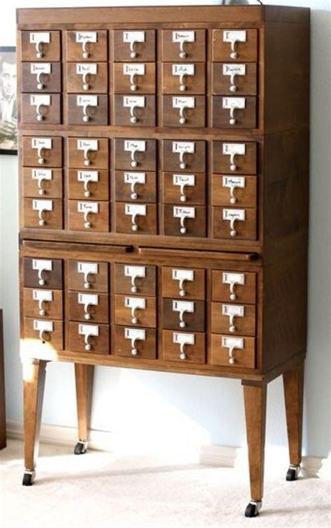 DIY Project Inspiration: Vintage Card Catalog - Pretty Providence