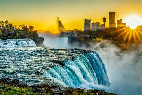 Niagara Falls at Sunset Print or Canvas - Etsy