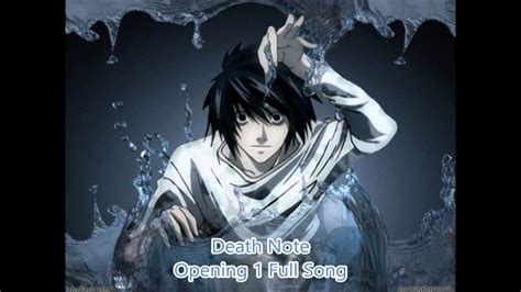 Death Note - (Opening 1) Full Song - YouTube