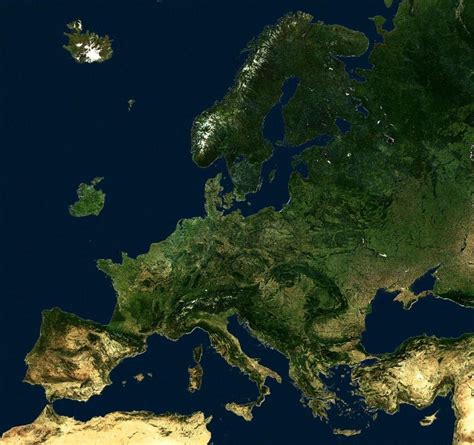 Europe viewed from a satellite | Earth from space, Satellite image ...