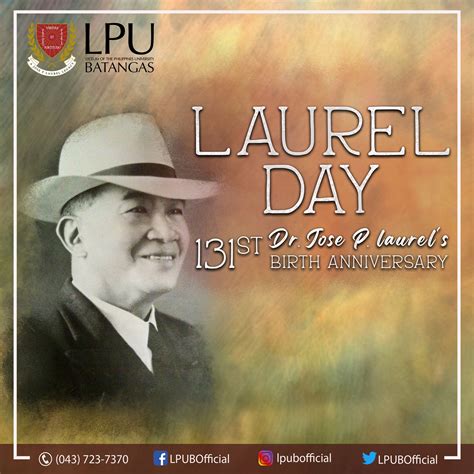 Jose P. Laurel Day - Lyceum of the Philippines University - Batangas