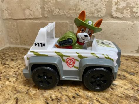 PAW PATROL TRACKER Vehicle Jungle Cruiser Rescue Jeep Tracker figure ...