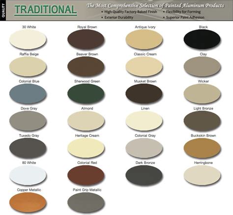 Various colours | Gutter colors, Standing seam, Window awnings