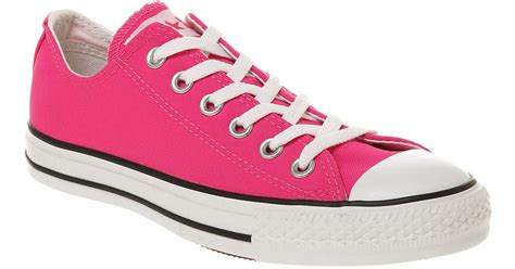 Lyst - Converse Ox Low Neon Pink in Pink for Men