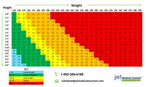 Obese BMI Chart