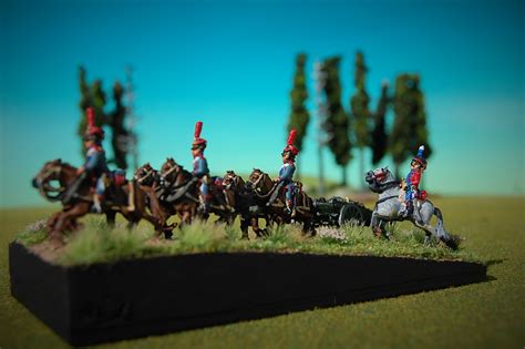 Miniature Minions: New small diorama elements for DBN in 28mm and 15mm camp with limbered horse gun