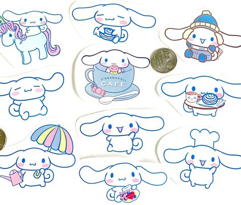 CINNAMOROLL Stickers Waterproof Large Kawaii Sanrio For Laptop Cell ...