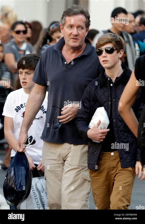 EXCLUSIVE!! TV personality Piers Morgan with sons Albert and Stanley ...