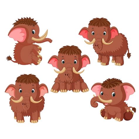 Premium Vector | Mammoth cartoon