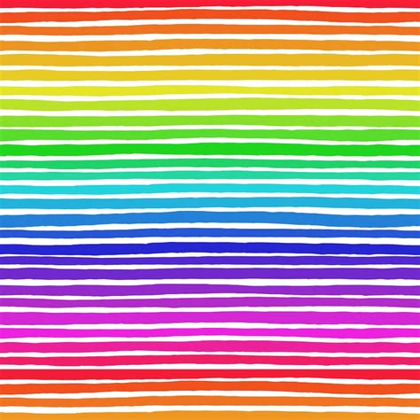 Rainbow Stripes Fabric by the Yard. Quilting Cotton Organic - Etsy