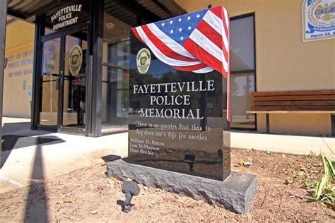 Police memorial replaced in downtown Fayetteville - Fayetteville Flyer