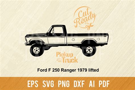 Ford F 250 Ranger 19 Truck SVG | Transportation Illustrations ...