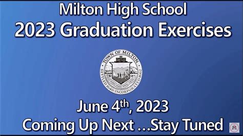 Milton High School Graduation Exercises: June 4th, 2023 - YouTube