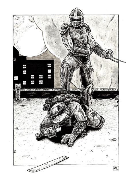 Leonardo vs. Shredder by PedroLajud on DeviantArt