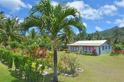 Colonial Home in Rarotonga Cook Islands Stock Image - Image of market, home: 34636113