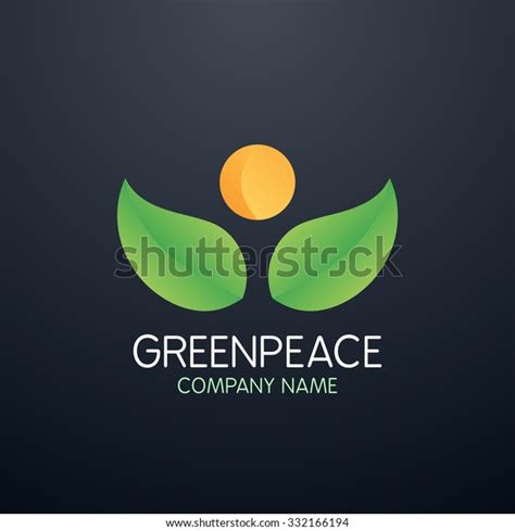 Vector Illustration Logo Greenpeace Company Stock Vector (Royalty Free ...