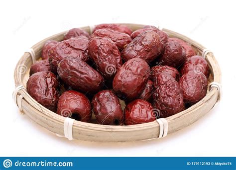 Dried Jujube Fruits in a Bowl Stock Image - Image of isolated, asia: 179112193