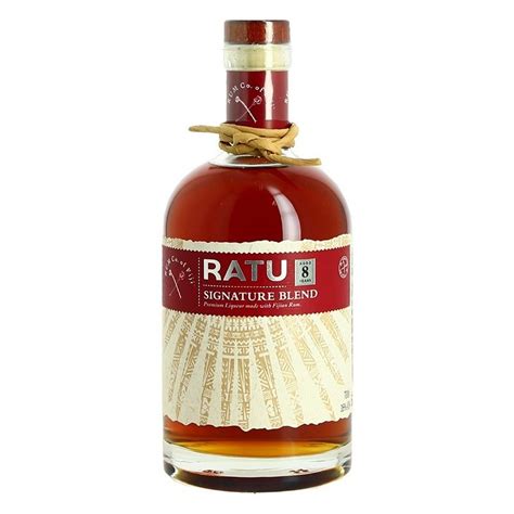 Rum LIQUEUR Ratu Signature Blend 8 YEARS Fiji Islands 35° 70 cl SOURIRE DES SAVEURS, Wine Cellar ...