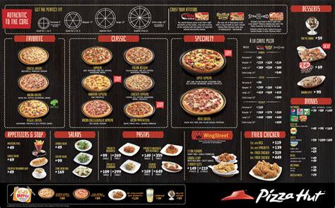 Pizza Hut Menu and Prices | Pizza hut menu, Food menu design, Appetizer recipes